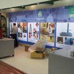 Making a booth of Mehr Technical Engineering Company in the industry exhibition