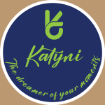 Round label design for Katyni packages portfolio